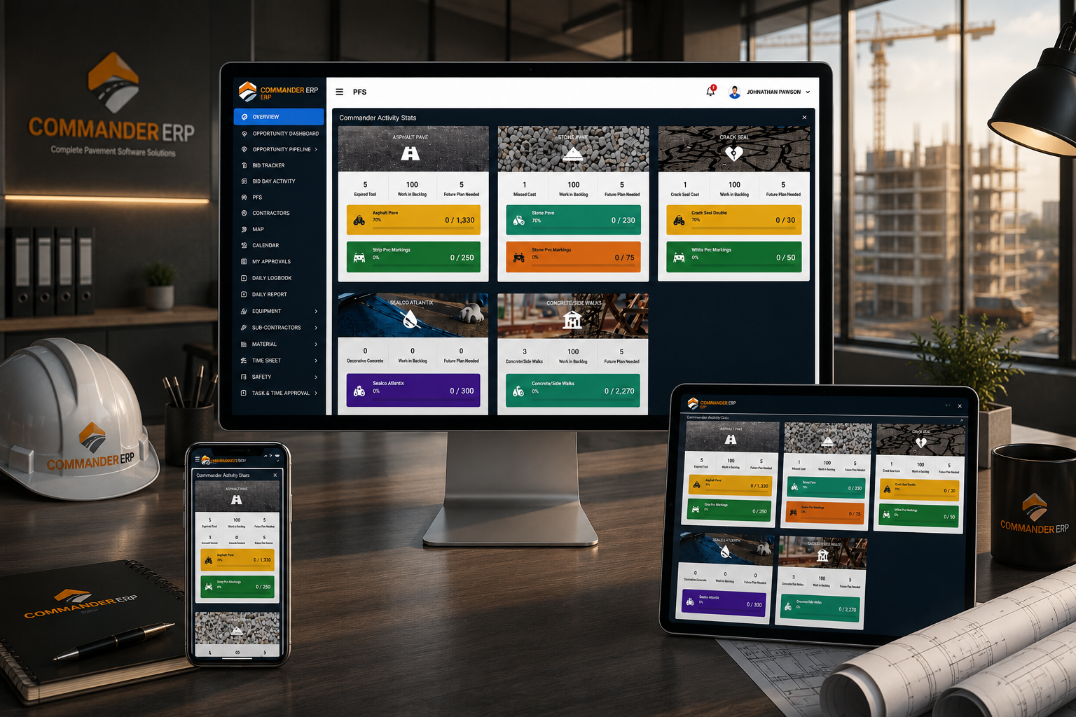 Commander ERP Dashboard